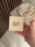 Aretes plateados
