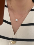 Cadenita corazón nácar