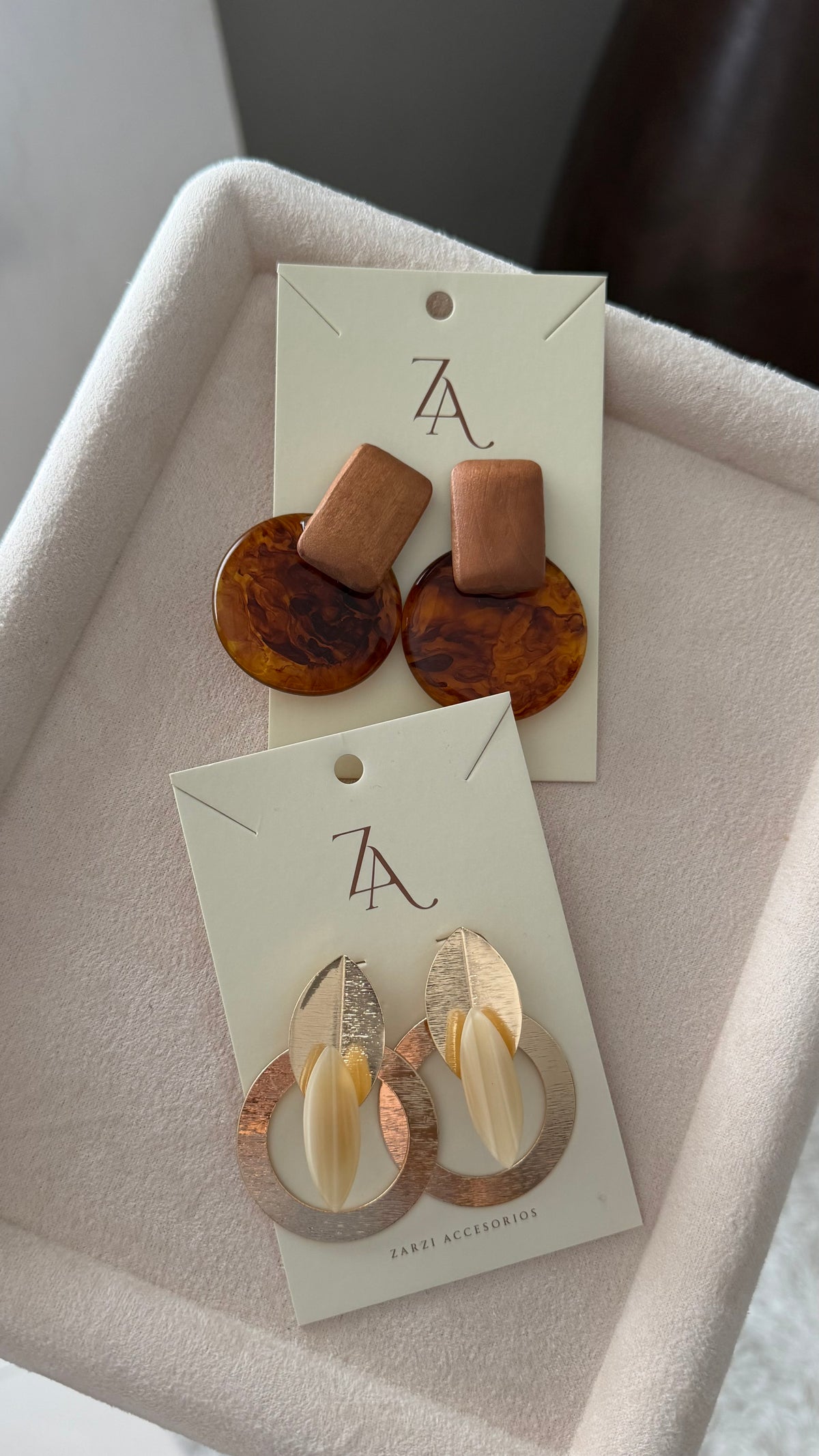Aretes grandes elegantes