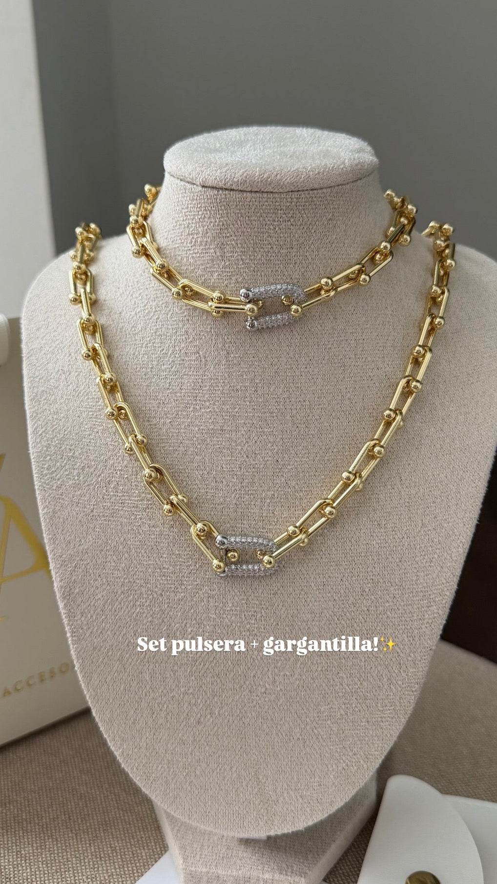 Set pulsera + gargantilla
