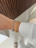 Pulsera eslabones (disponible plateada)