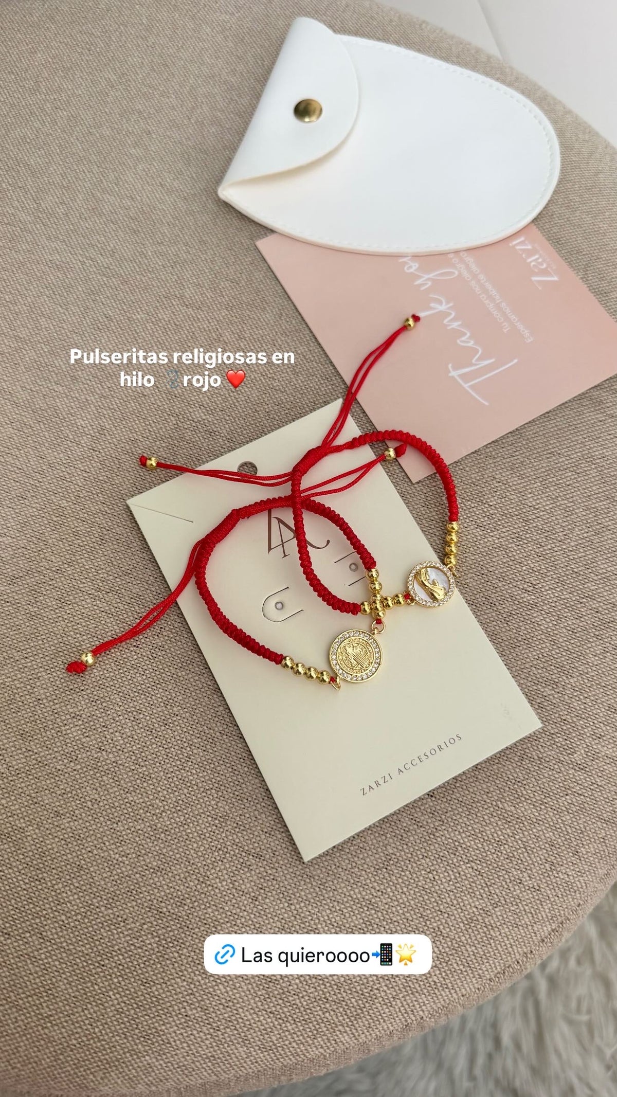 Pulseras hilo rojo | Virgencita y San Benito