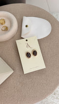 Aretes medianos café