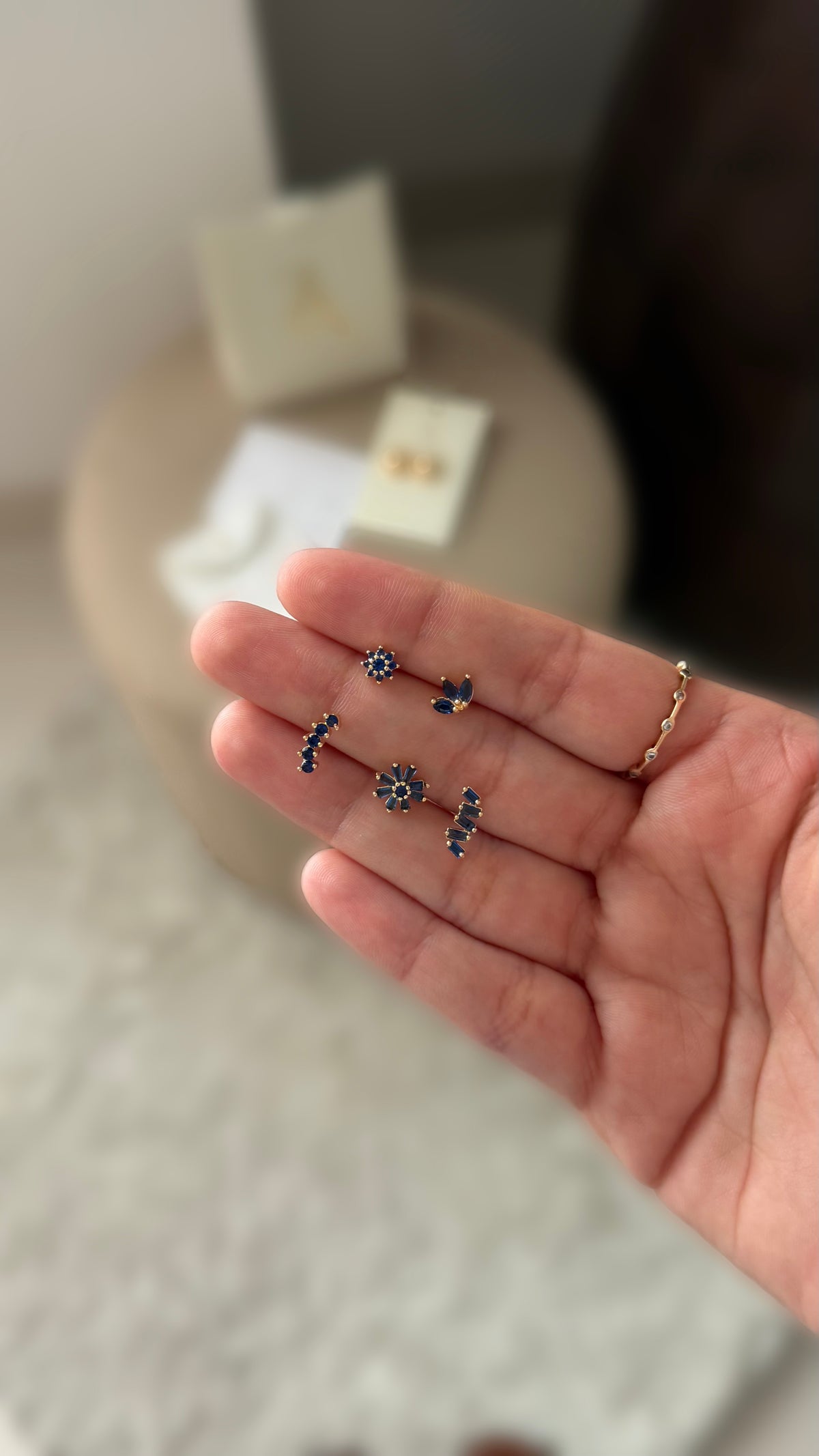 Aretes azul (cada par)