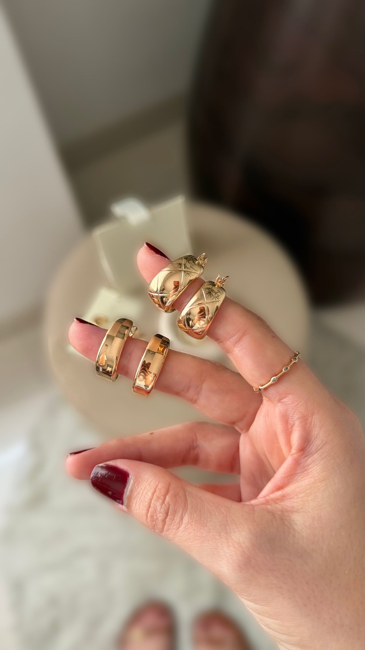Argollas en rose gold