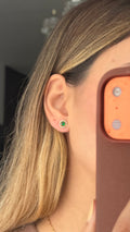 Aretes verde o azul