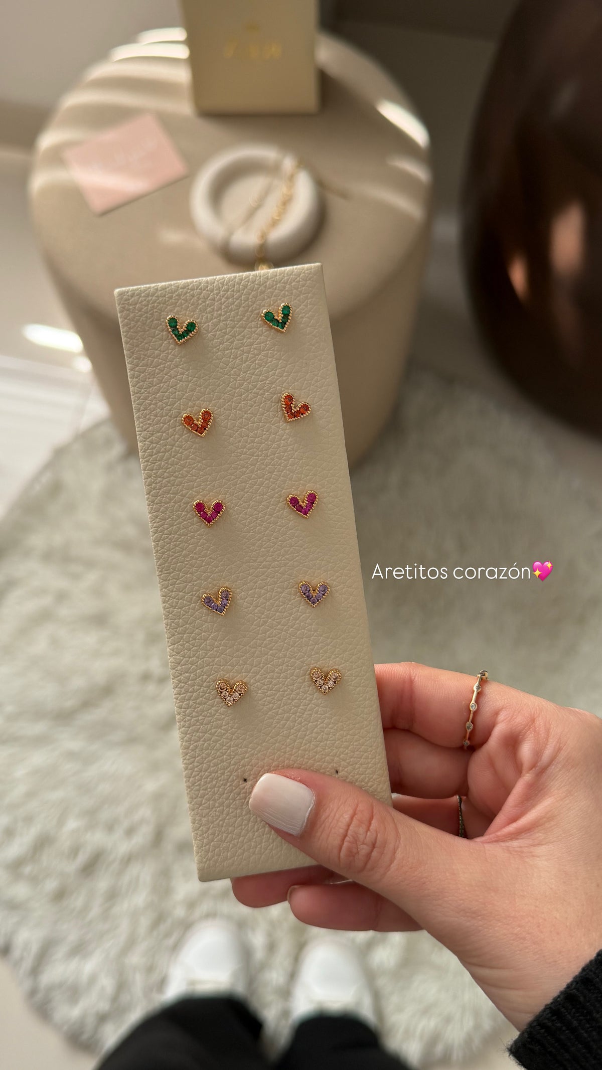 Aretes corazoncitos (cada par)