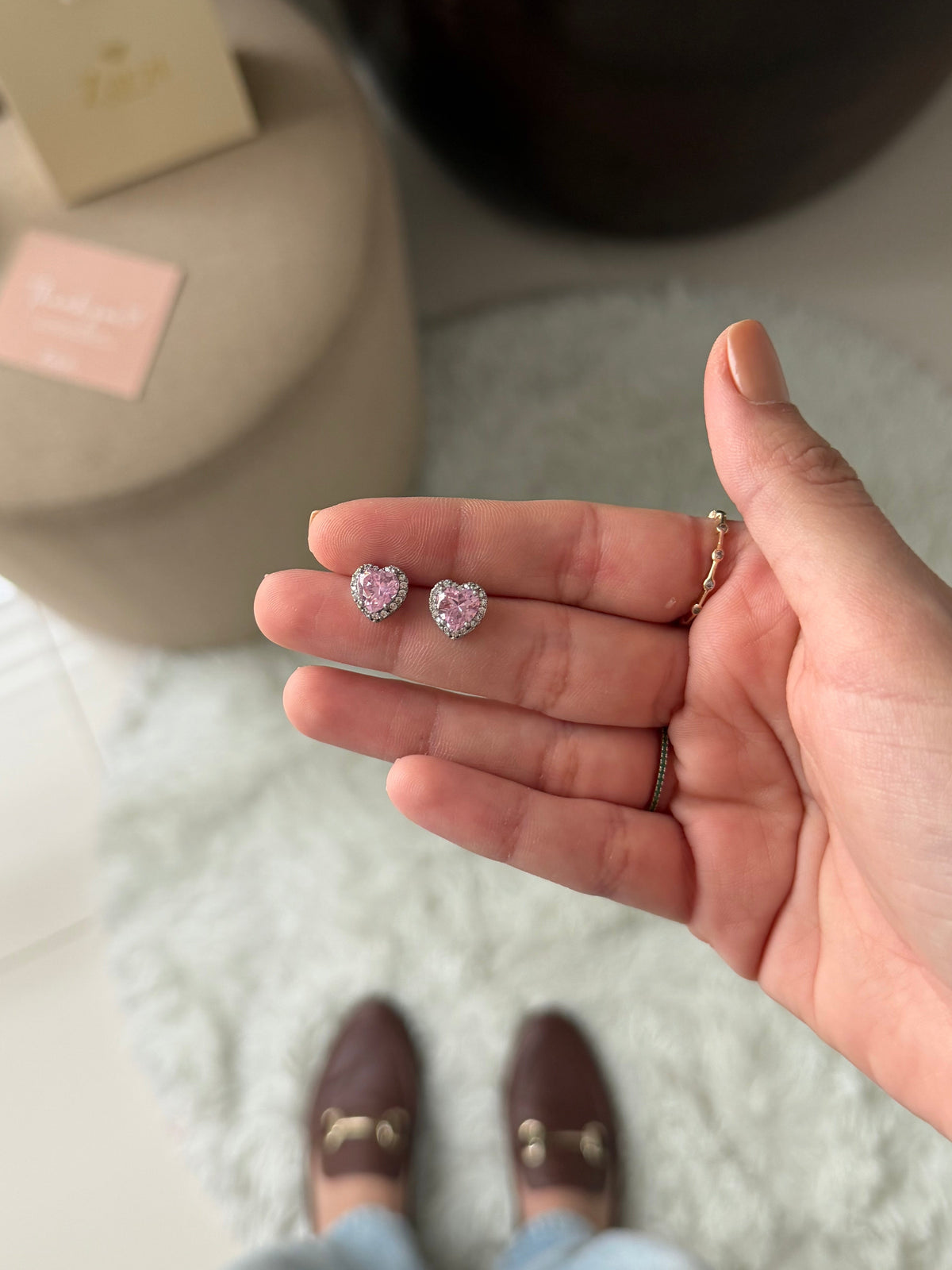 Aretes plateados