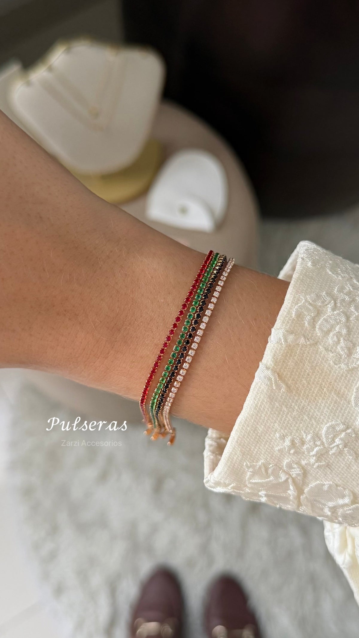 Pulsera tipo tennis