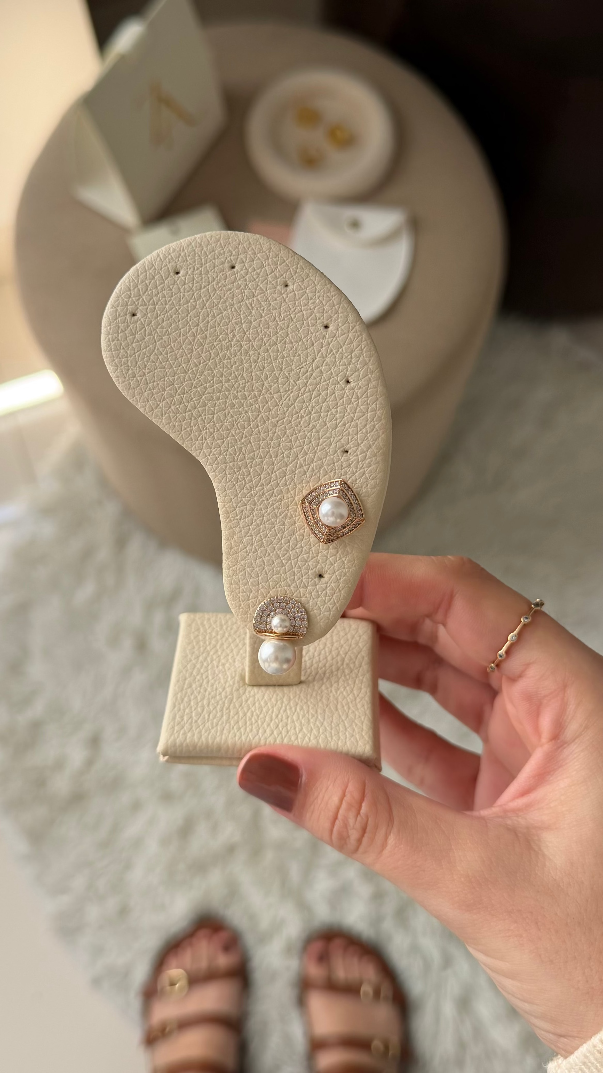 Aretes con perla