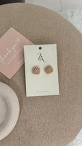 Aretes lleno de perlas